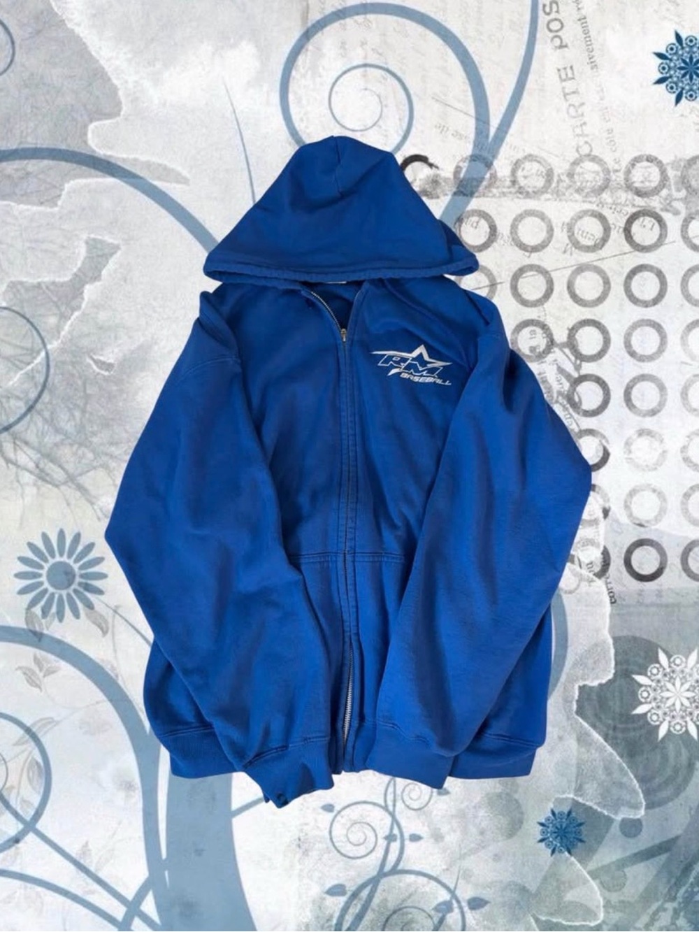 Blue Zip-Up Hoodie with Star Logo⭐️